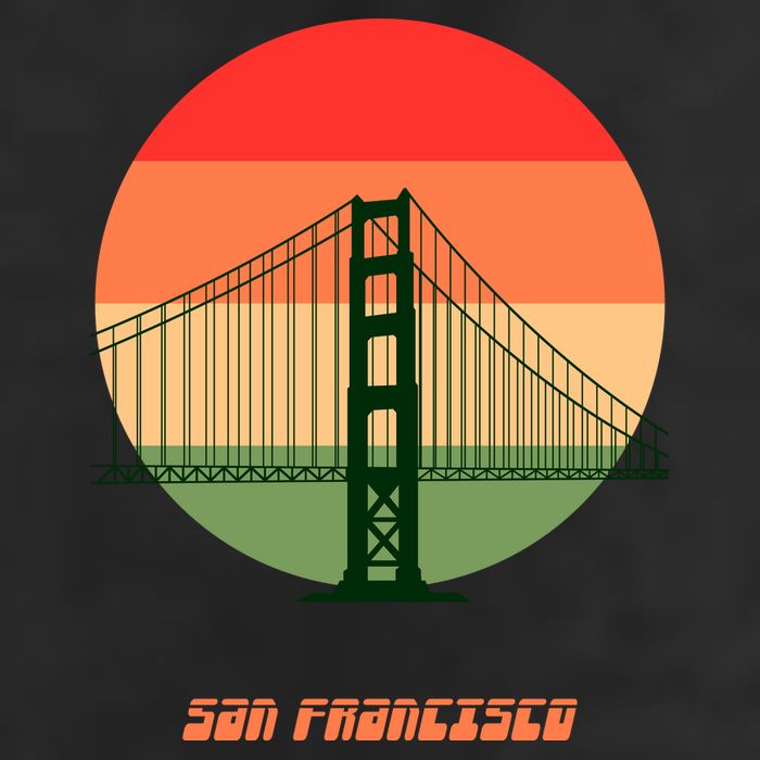 Retro Sun San Francisco Cool Comfort Performance Bucket Hat