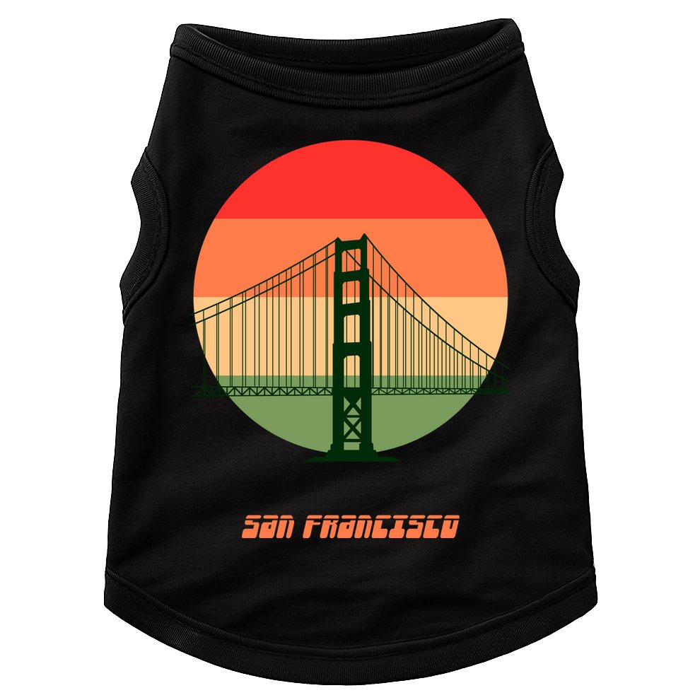 Retro Sun San Francisco Doggie Tank