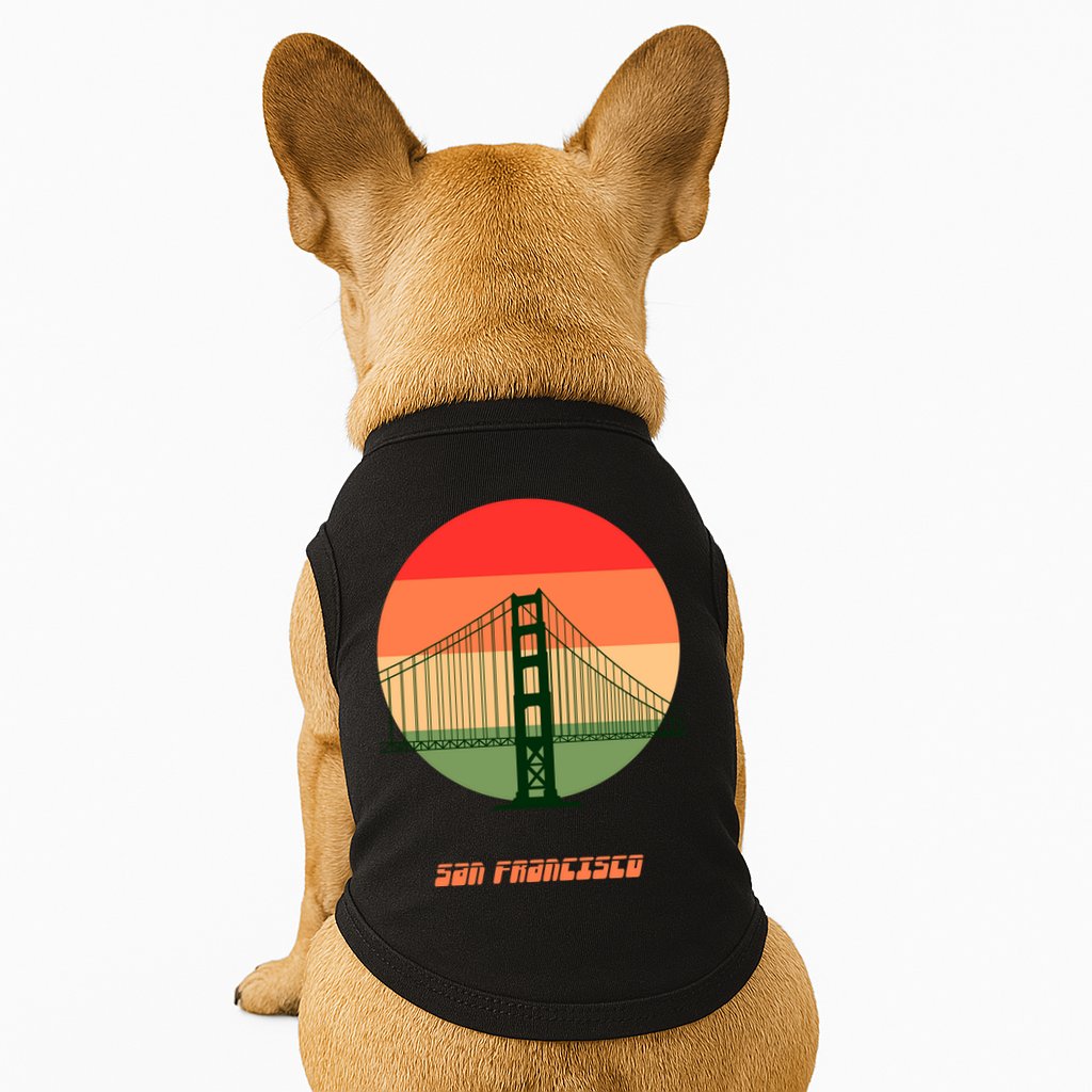 Retro Sun San Francisco Doggie Tank