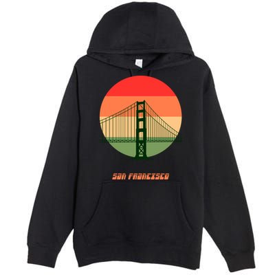 Retro Sun San Francisco Premium Pullover Hoodie