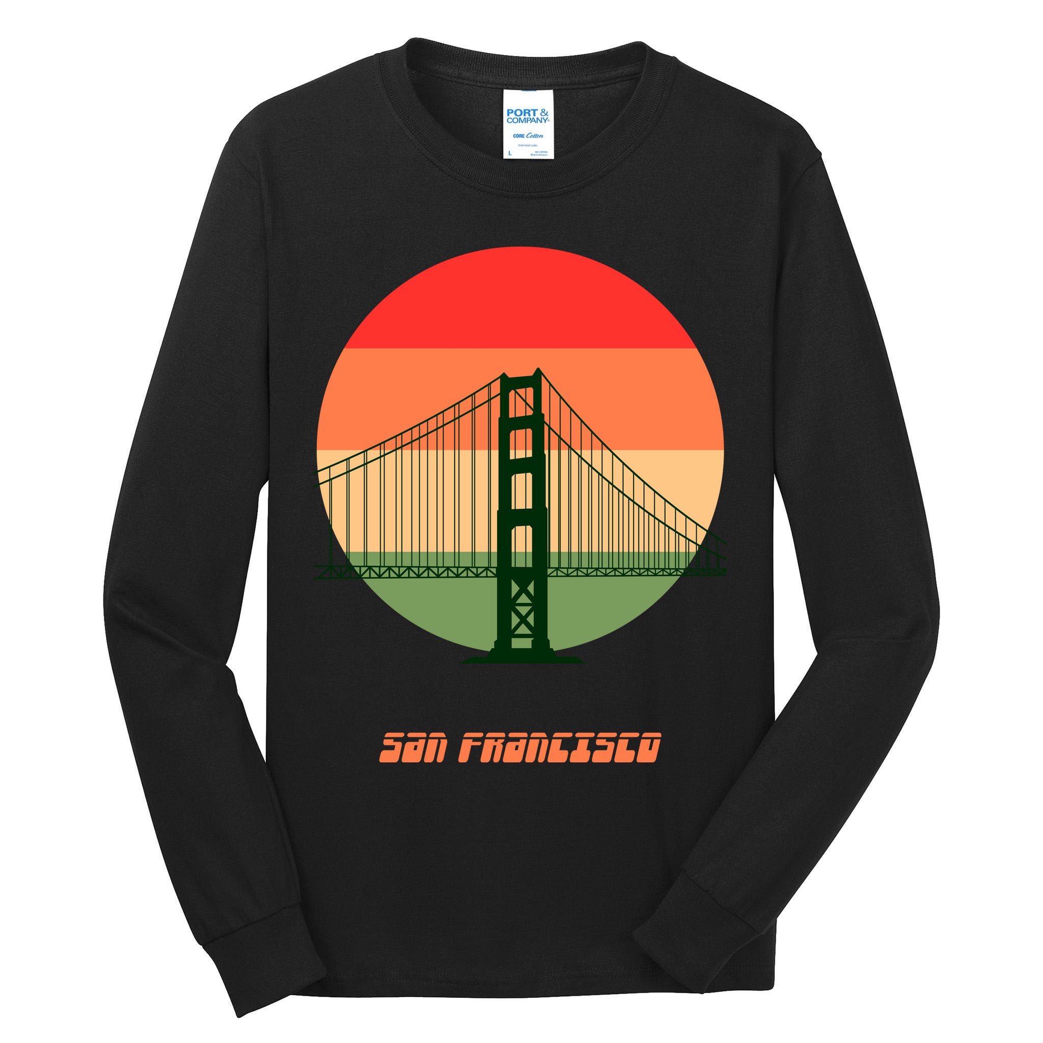 Retro Sun San Francisco Tall Long Sleeve T-Shirt