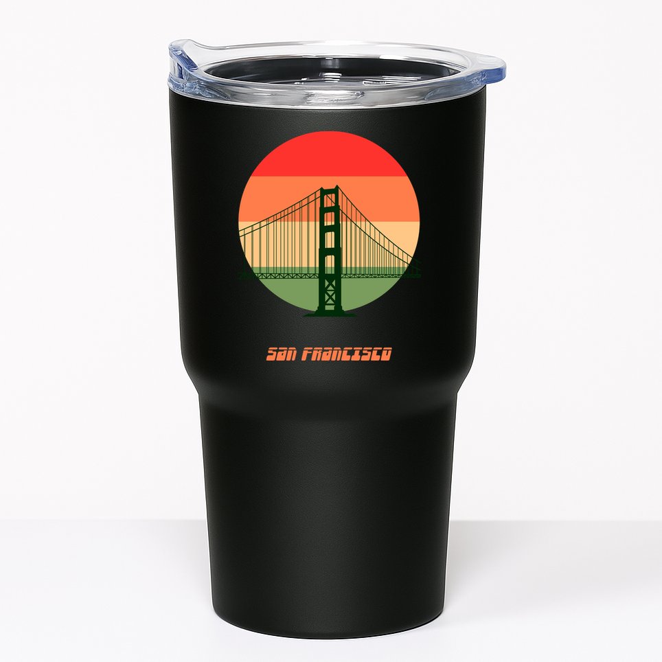 Retro Sun San Francisco Tumbler
