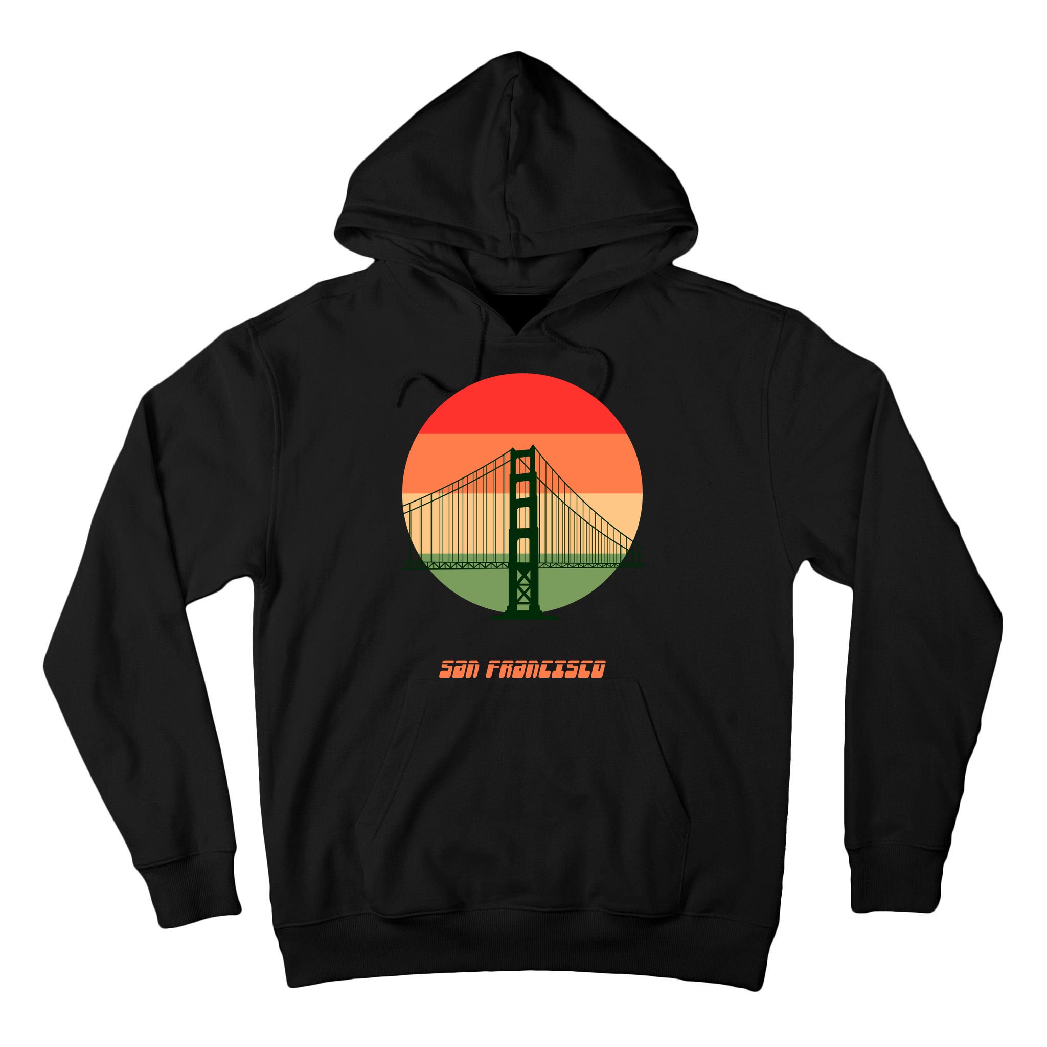 Retro Sun San Francisco Tall Hoodie