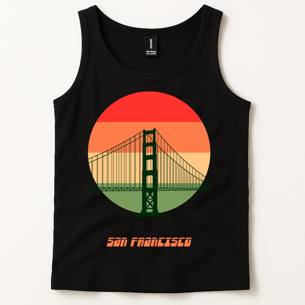 Retro Sun San Francisco Tank Top