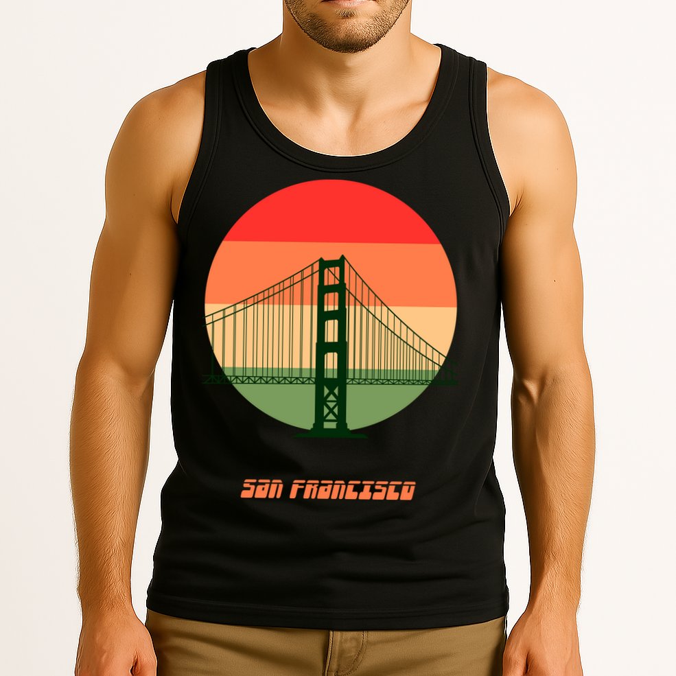 Retro Sun San Francisco Tank Top