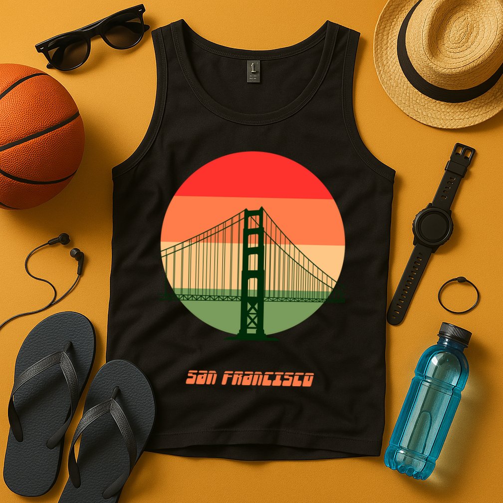 Retro Sun San Francisco Tank Top