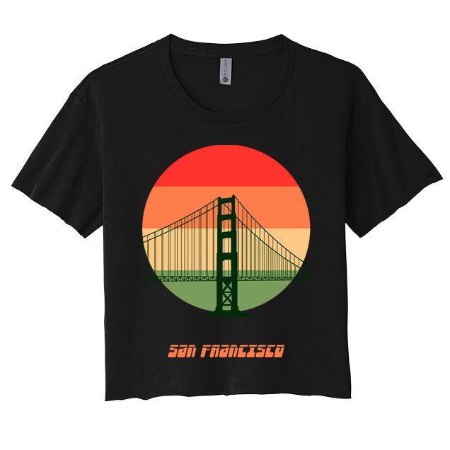 Retro Sun San Francisco Crop Top