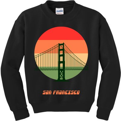 Retro Sun San Francisco Kids Sweatshirt
