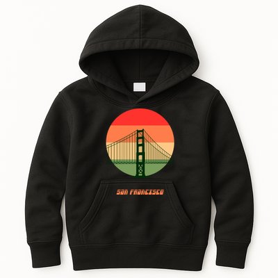 Retro Sun San Francisco Kids Hoodie