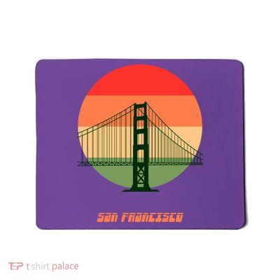 Retro Sun San Francisco Mousepad