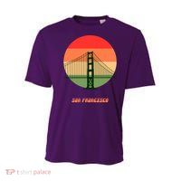 Retro Sun San Francisco Youth Performance Sprint T-Shirt