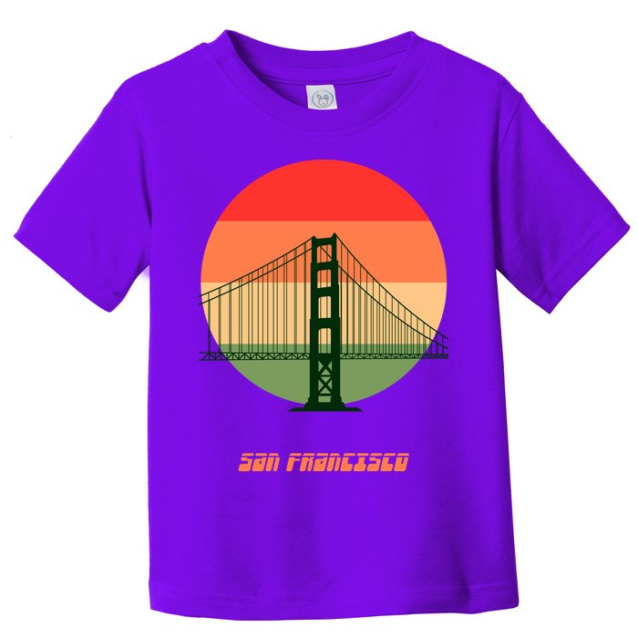Retro Sun San Francisco Toddler T-Shirt