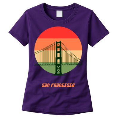 Retro Sun San Francisco Womens T-Shirt