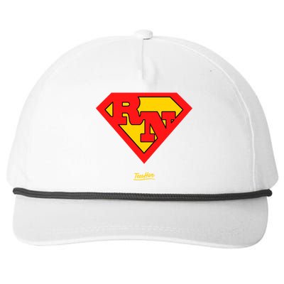 Rn Superhero Super Rn Super Nurse Great Gift Snapback Five-Panel Rope Hat