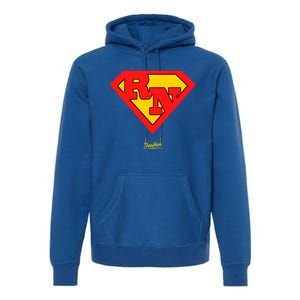 Rn Superhero Super Rn Super Nurse Great Gift Premium Hoodie