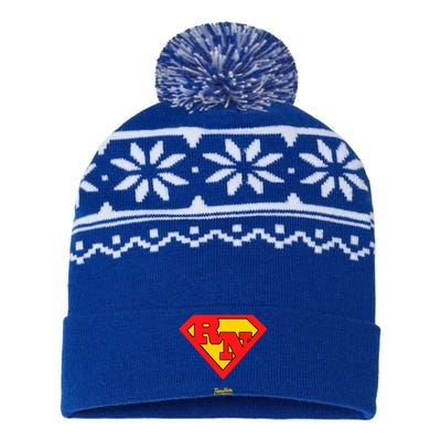 Rn Superhero Super Rn Super Nurse Great Gift USA-Made Snowflake Beanie