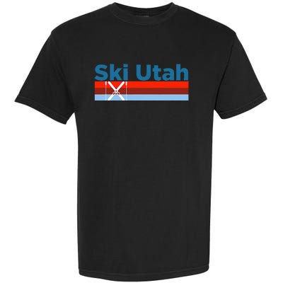 Retro Snow Ski Ski Utah Garment-Dyed Heavyweight T-Shirt