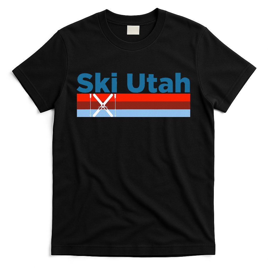 Retro Snow Ski Ski Utah T-Shirt