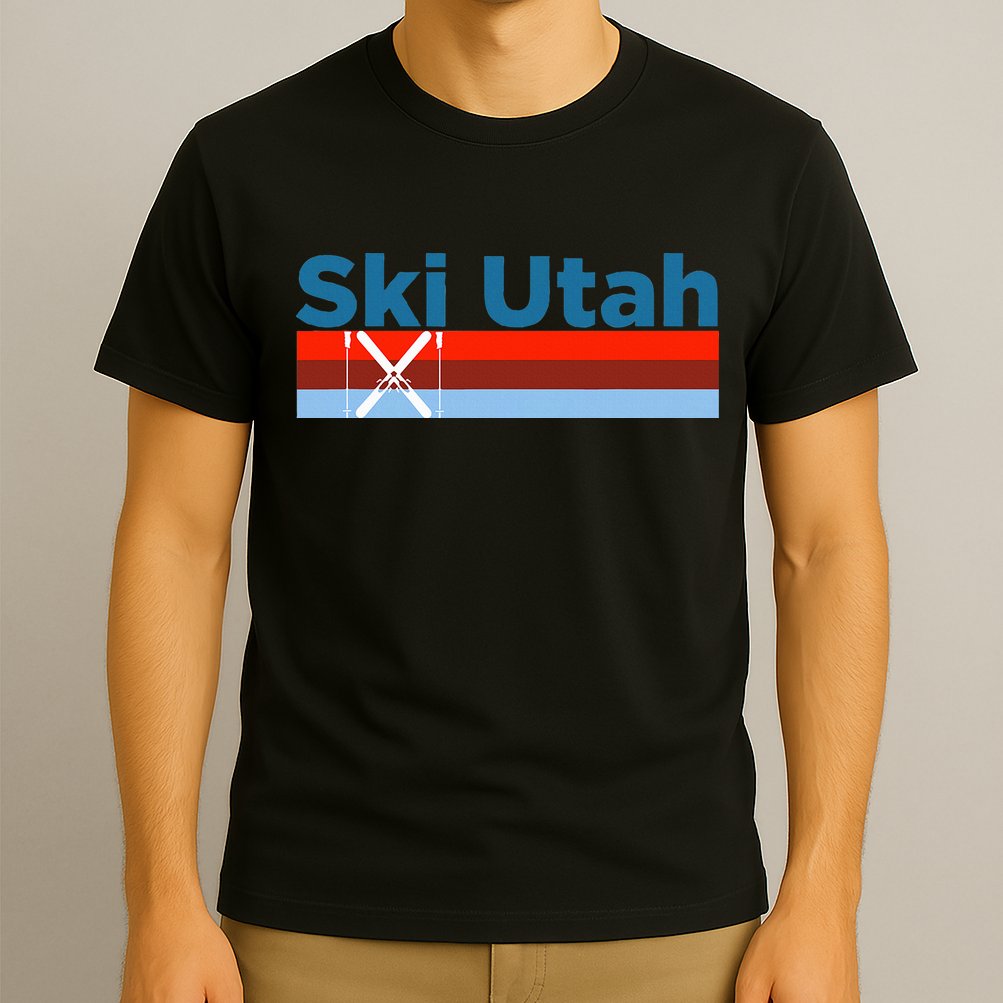 Retro Snow Ski Ski Utah T-Shirt