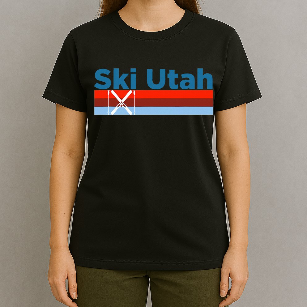 Retro Snow Ski Ski Utah T-Shirt