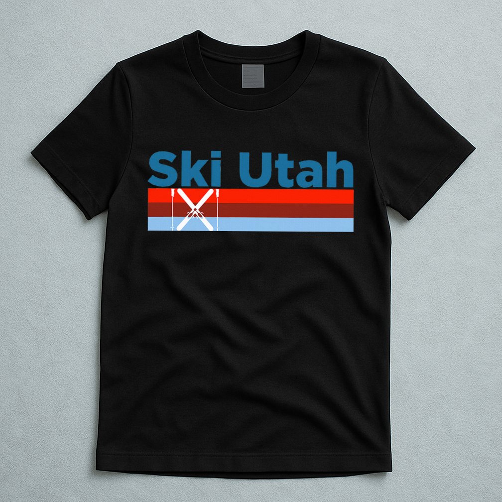 Retro Snow Ski Ski Utah T-Shirt