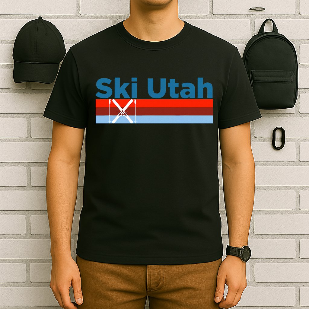 Retro Snow Ski Ski Utah T-Shirt
