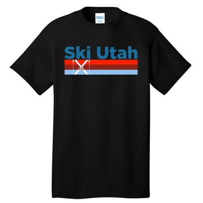 Retro Snow Ski Ski Utah Tall T-Shirt