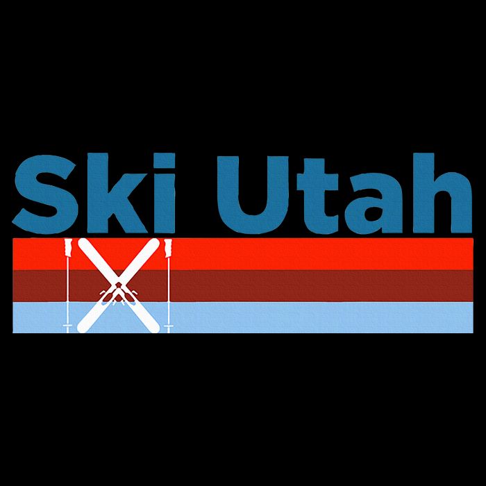 Retro Snow Ski Ski Utah Tall T-Shirt