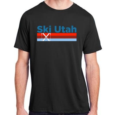 Retro Snow Ski Ski Utah Adult ChromaSoft Performance T-Shirt