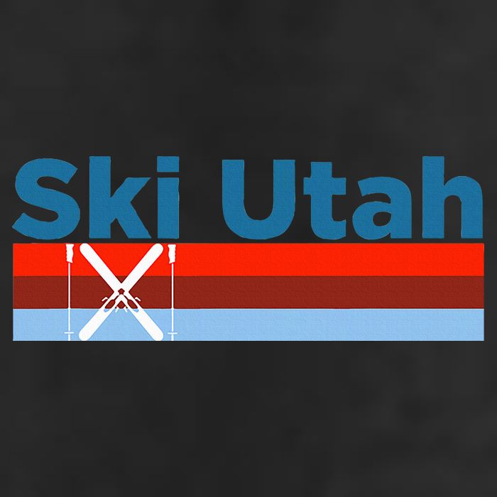 Retro Snow Ski Ski Utah Beanie