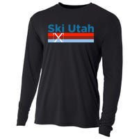 Retro Snow Ski Ski Utah Cooling Performance Long Sleeve Crew