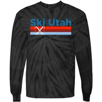 Retro Snow Ski Ski Utah Tie-Dye Long Sleeve Shirt