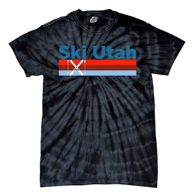 Retro Snow Ski Ski Utah Tie-Dye T-Shirt