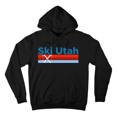 Retro Snow Ski Ski Utah Tall Hoodie