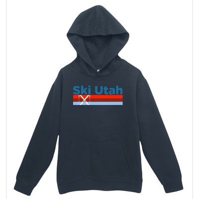 Retro Snow Ski Ski Utah Urban Pullover Hoodie