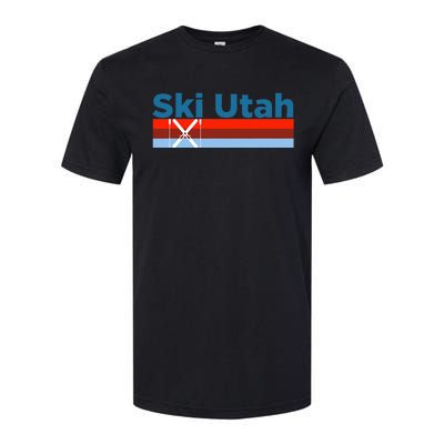 Retro Snow Ski Ski Utah Softstyle CVC T-Shirt