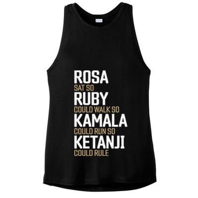 Rosa Sat So Ruby Walk So Kamala Run So Ketanji Rule KBJ Ladies PosiCharge Tri-Blend Wicking Tank