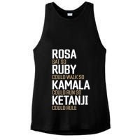 Rosa Sat So Ruby Walk So Kamala Run So Ketanji Rule KBJ Ladies PosiCharge Tri-Blend Wicking Tank