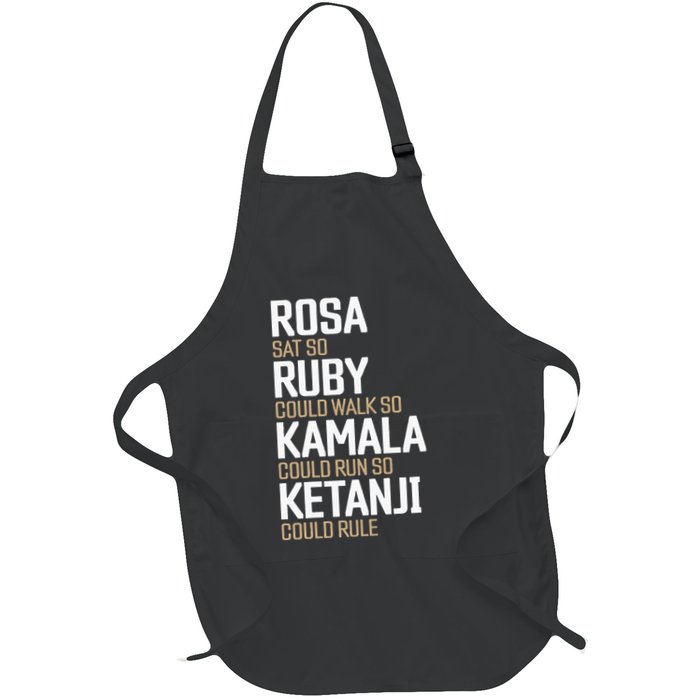 Rosa Sat So Ruby Walk So Kamala Run So Ketanji Rule KBJ Apron