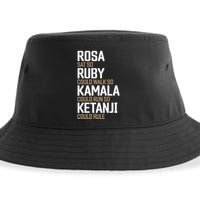 Rosa Sat So Ruby Walk So Kamala Run So Ketanji Rule KBJ Sustainable Bucket Hat