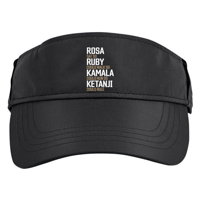 Rosa Sat So Ruby Walk So Kamala Run So Ketanji Rule KBJ Adult Drive Performance Visor