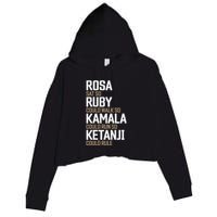 Rosa Sat So Ruby Walk So Kamala Run So Ketanji Rule KBJ Crop Fleece Hoodie