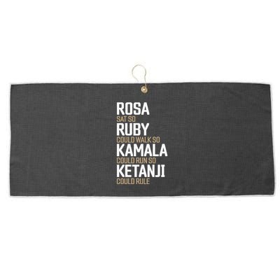 Rosa Sat So Ruby Walk So Kamala Run So Ketanji Rule KBJ Large Microfiber Waffle Golf Towel