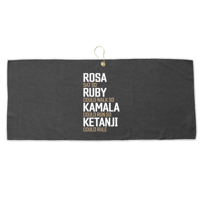 Rosa Sat So Ruby Walk So Kamala Run So Ketanji Rule KBJ Large Microfiber Waffle Golf Towel