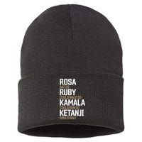 Rosa Sat So Ruby Walk So Kamala Run So Ketanji Rule KBJ Sustainable Knit Beanie