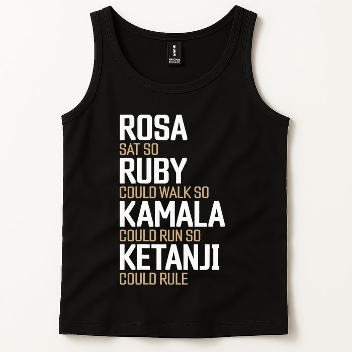 Rosa Sat So Ruby Walk So Kamala Run So Ketanji Rule KBJ Tank Top