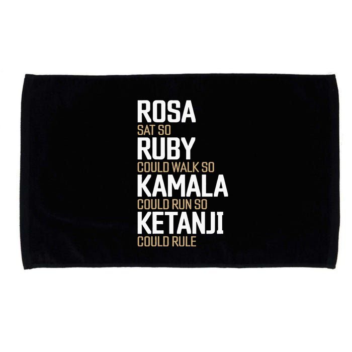 Rosa Sat So Ruby Walk So Kamala Run So Ketanji Rule KBJ Microfiber Hand Towel