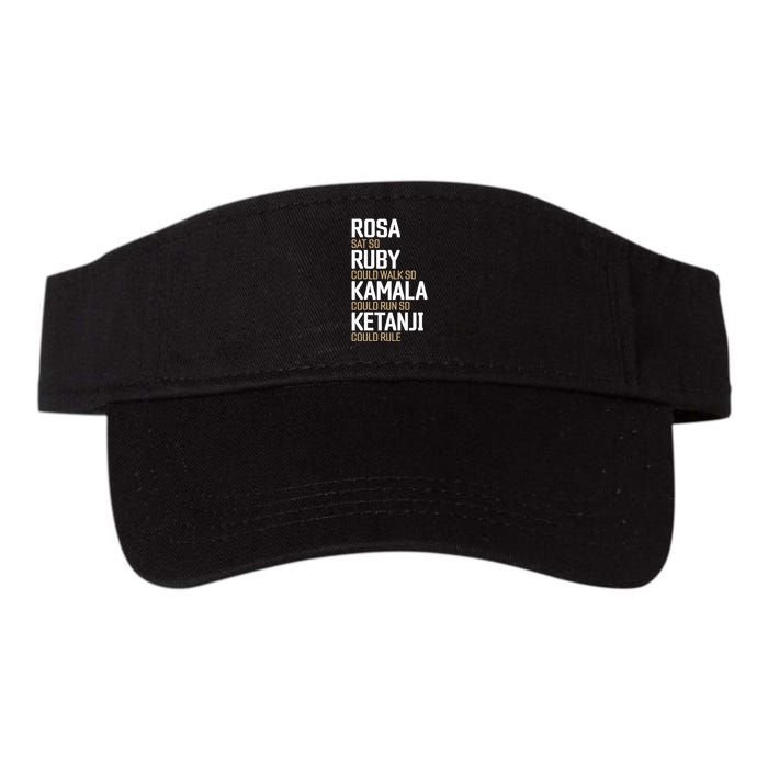 Rosa Sat So Ruby Walk So Kamala Run So Ketanji Rule KBJ Visor