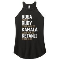 Rosa Sat So Ruby Walk So Kamala Run So Ketanji Rule KBJ Women's Perfect Tri Rocker Tank