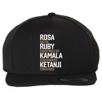 Rosa Sat So Ruby Walk So Kamala Run So Ketanji Rule KBJ Wool Snapback Cap